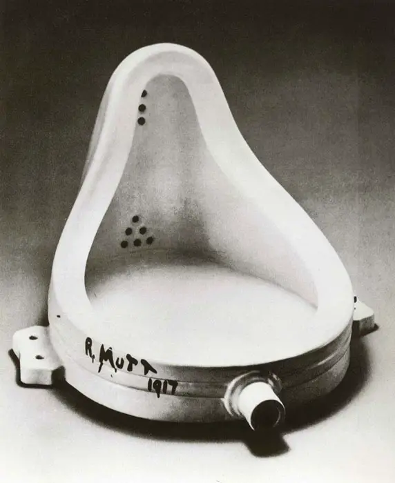 La Fuente de Marcel Duchamp, urinario de porcelana firmado R. Mutt