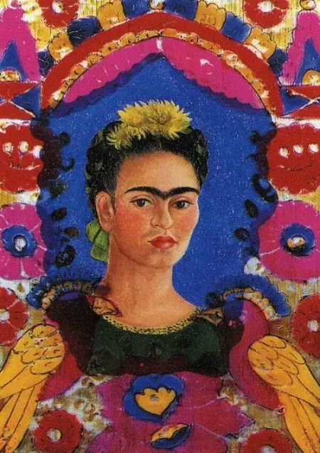 El marco de Frida Kahlo, autorretrato pintado sobre cristal de 1938