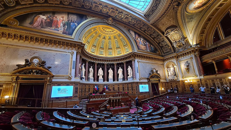 Interior del Palacio de Luxemburgo, sede del Senado franc&eacute;s