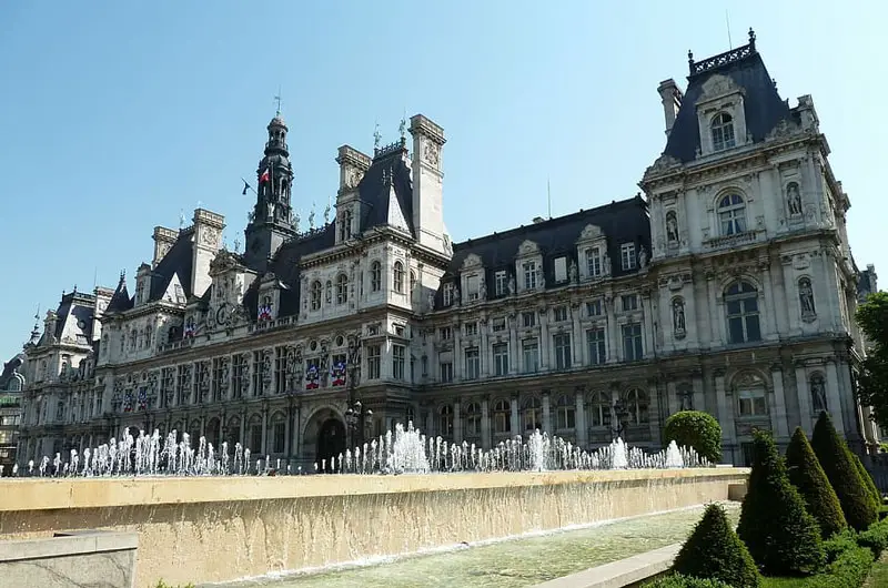 El Hôtel de Ville (Ayuntamiento) de París en Le Marais