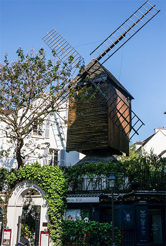 El Moulin de la Galette, uno de los últimos molinos de Montmartre