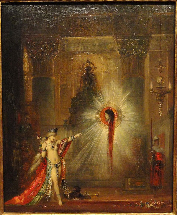 La aparición de Gustave Moreau, Salomé ante la cabeza flotante de San Juan Bautista